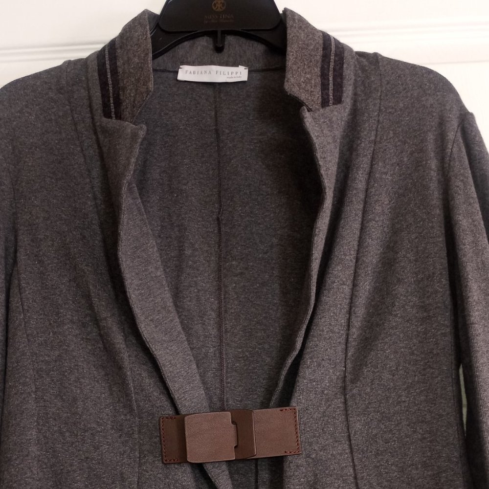 Fabian Filippi Gray Jacket Blazer - Picture 2 of 6